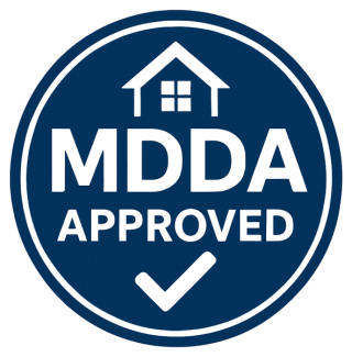 MDDA approved seal: approved by the Mussoorie Dehradun Development Authority
